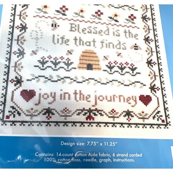 Joy In The Journey Counted Cross Stitch Kit 7.75" X 11.25" Janlynn Needlecraft 1 - Picture 3 of 4